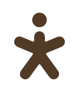 Musical Beings Symbol — Brown on White